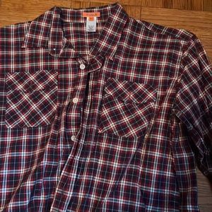 Nikki Kurlender boys button down plaid